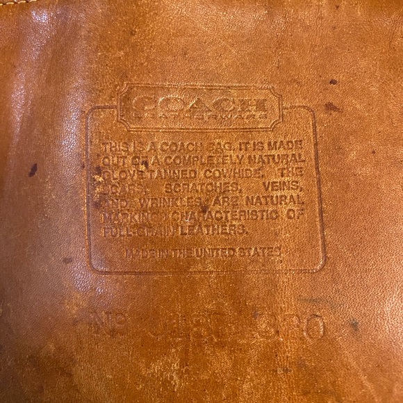 Vintage Coach Bucket Purse Brown Leather 80’s - Picture 13 of 14